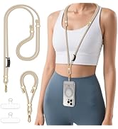 Lucforeen Phone Lanyard, Anti-Theft Strap Crossbody &amp; Wrist Strap with 2 Tether Tabs, Universal A...