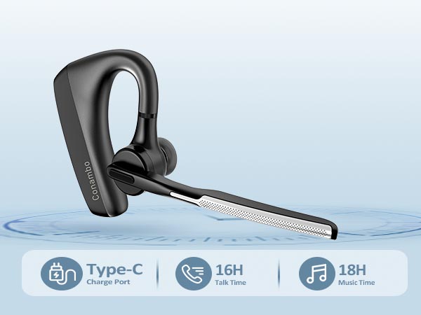 bluetooth earpiece long battery life