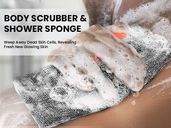 body scrubber &amp; shower sponge