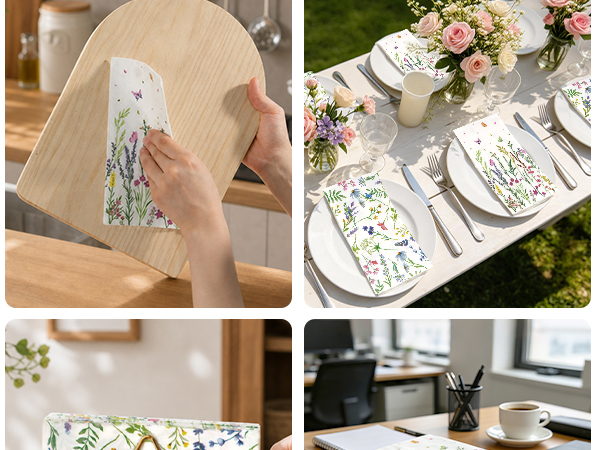 wildflower napkins