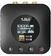 1Mii B06HD+ Hi-Res Bluetooth 5.1 Music Receiver for Home Stereo w/LDAC, Hi-Fi Bluetooth Adapter w...