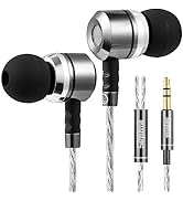 sephia SP3060 Earbuds - HD Bass Driven Audio, Lightweight Aluminum Wired in Ear Earbud Headphones...