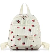 WisePoint Mini Backpack Purse, Corduroy Girls Backpack Small Backpack for Women, Casual Daypack B...