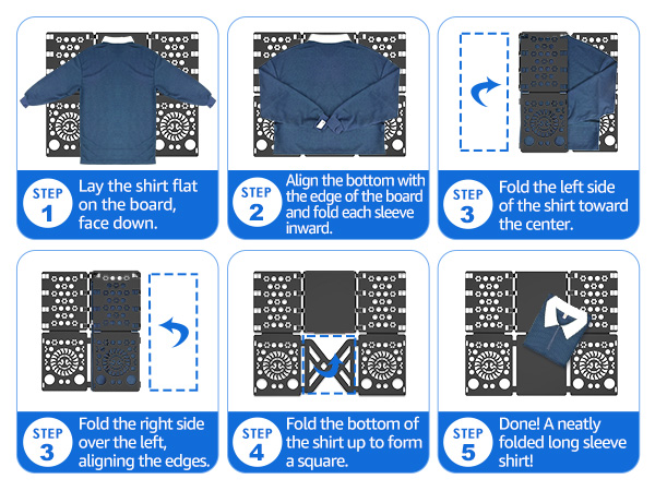 Steps to Fold T-shirts