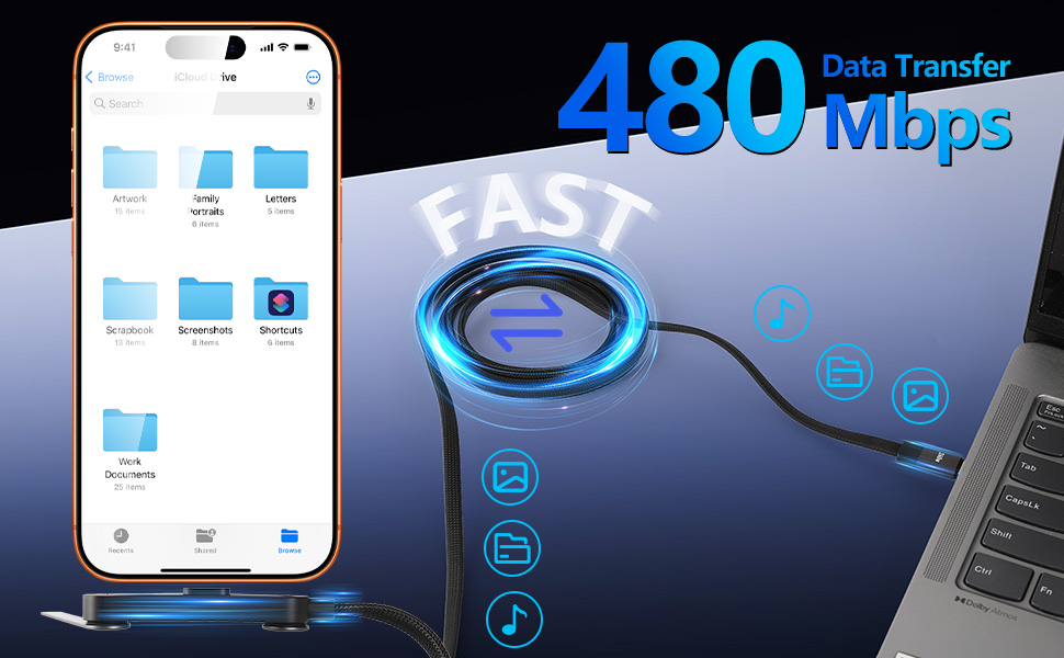 Invisible Holder Charger Cable with Stand