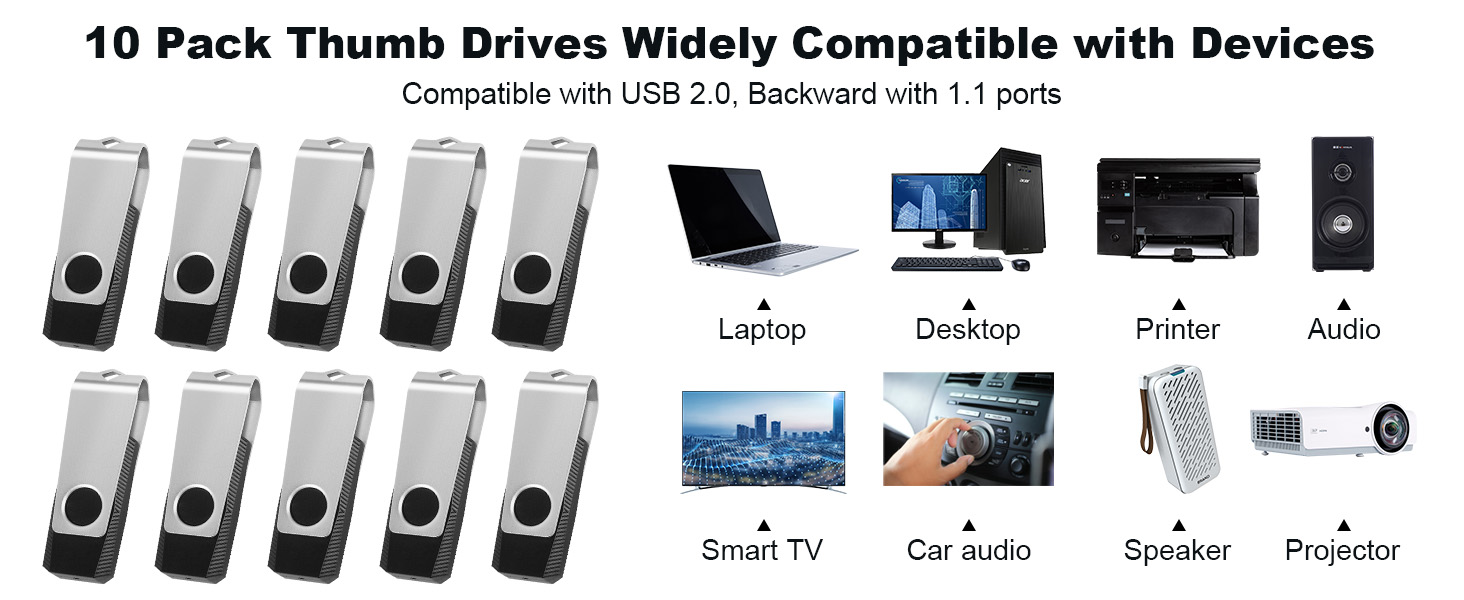 10 Pack Thumb Drives