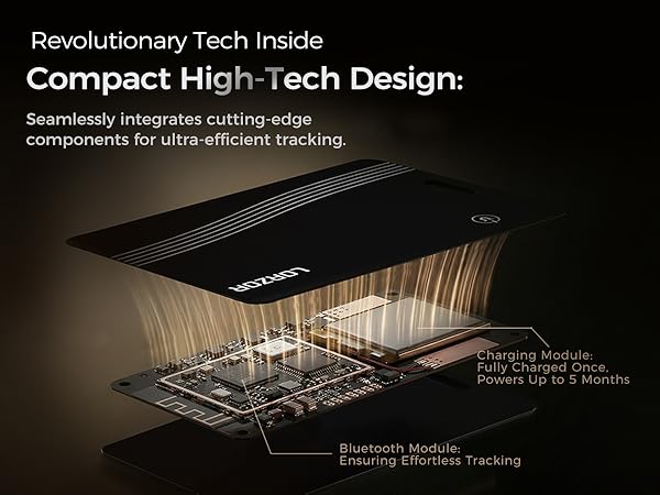 Wallet Tracker Card (iOS Only) Apple MFi Certified Slim Tracking Card