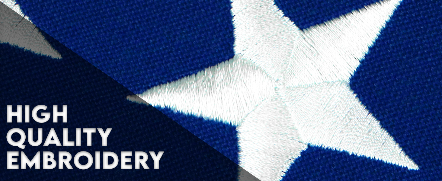 Embroidery High Quality Flag 