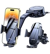 Miracase 3 in 1 Cell Phone Holder for Car, [Strong Suction] Universal Car Phone Mount for Car Das...