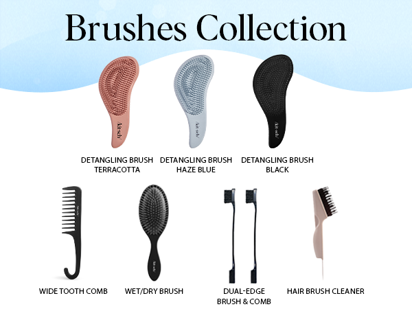 hair detangler bristle brushes cone-shaped plastic bristles detangling hair brush detangling brush