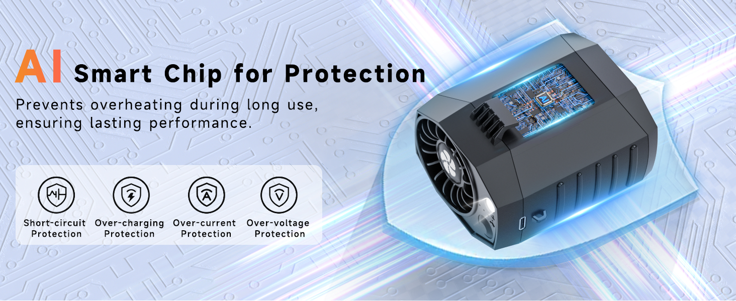 portable rechargeable fan for travel