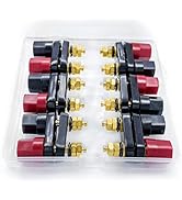 4MM Copper 2-Way Banana Plug Jack Socket Binding Post Video Speaker Terminal Connectors Power Amp...