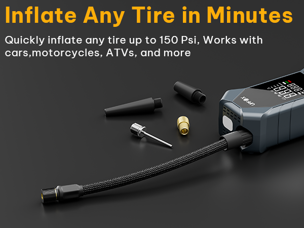 Inflate Any Tire in Minutes