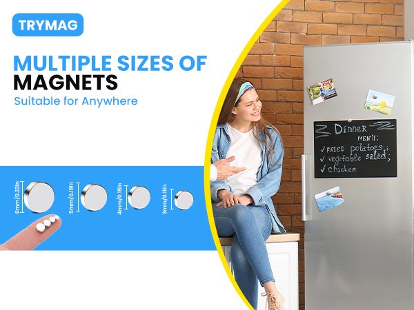 TRYMAG 800Pcs Small Magnets