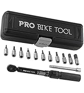PRO BIKE TOOL 1/4 Inch Drive Click Torque Wrench Set – 2 to 20 Nm – Bicycle Maintenance Kit for R...