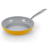 Cook N Home Non Stick Frying Pan, 9.5-inch Skillet Hard Anodized Ceramic Nonstick Cookware, Egg O...