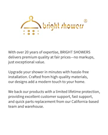 bright showers dual shower head