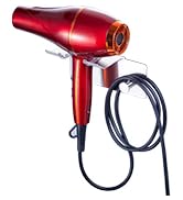 Red handheld vacuum cleaner shown from multiple angles, featuring its cord and attachments against a neutral background.