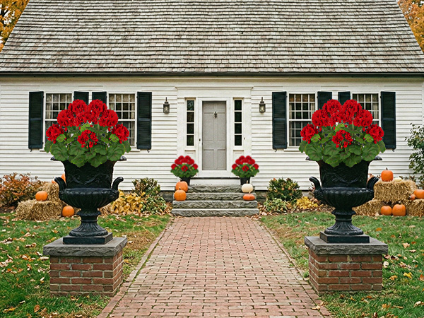 Artificial Geraniums for Outdoors