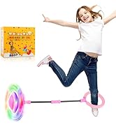 Amble Skip Ball for Kids - Ankle Skip It Ball Jump Rope - Birthday Gift for Girls and Boys - Fold...