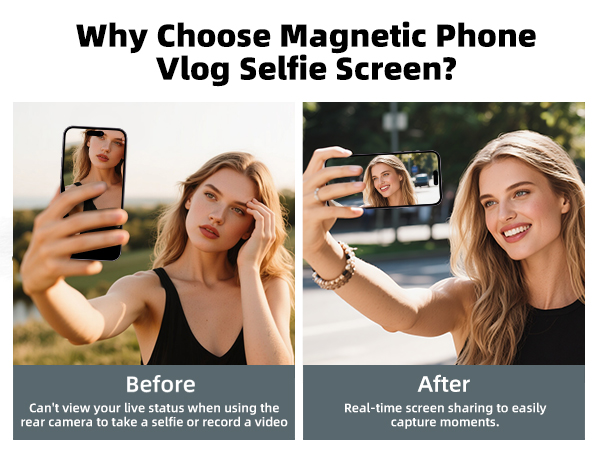 Heliora Magnetic Phone Vlog Selfie Monitor Screen