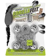 Slipstick GorillaFelt Chair Leg Floor Protectors for Hardwood Floors, Clear Sleeve Felt Pads for ...