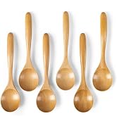 Hefild 6 PCS Wooden Spoons for Honey, 6.7 inch Small Wooden Spoons - Perfect for Tea, Coffee &amp; So...