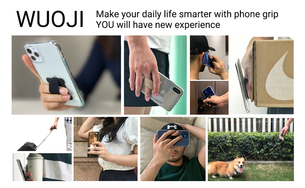 WUOJI Phone Grip Finger Strap Holder