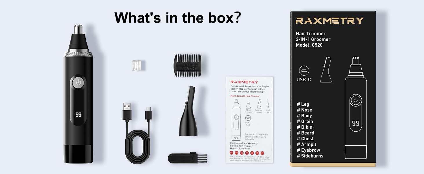 areyzin nose hair trimmer