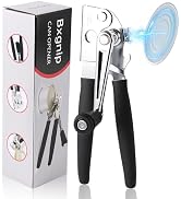 Bxgnip Commercial Can Opener with Magnet,Crank Can Opener Manual Heavy Duty with Comfortable Extr...