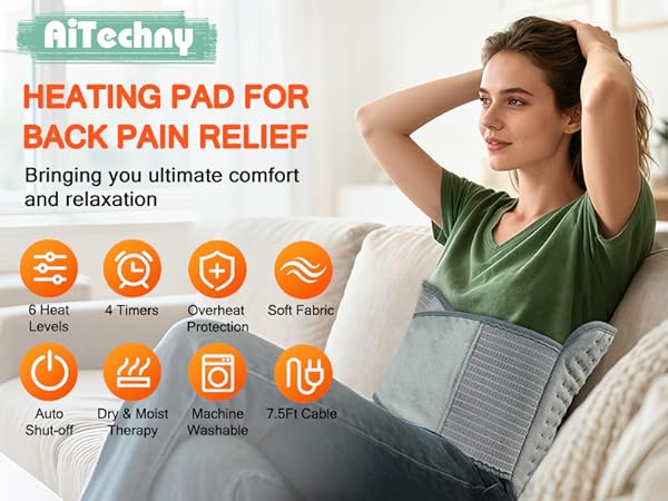 heating pad for back