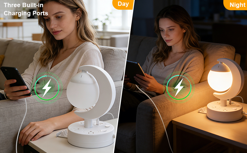Table Lamp with USB Charging Port