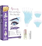 Beauty7 Sensitive High Arched Eyebrow Wax Strips, Eyebrow Waxing Strip 24 Strips with Pearl Powde...