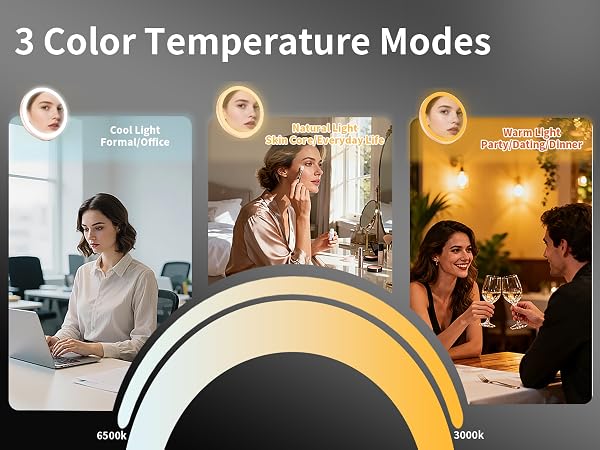 3 Color Temperature Modes