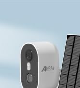 ANRAN Solar Security Cameras Wireless Outdoor for Home Security, 3MP 2K Color Night Vision WiFi S...