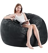 ILPEOD Bean Bag Chairs for Adults - Memory Foam Furniture BeanBag Chair - Kids/Teens Sofa with So...