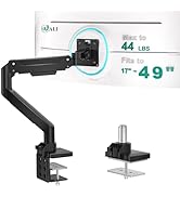 WALI Ultrawide Monitor Arm for 13 to 49 Inch Heavy Duty Curved Screens, Holds 33 Lbs, Adjustable ...