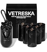 VETRESKA Dog Poop Bags with Dispenser, Leak Proof and Extra Thick Pet Waste Bags for Dog Walking ...
