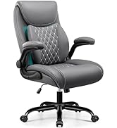 BESTFAIR Office Chair, Executive Computer Desk Chair with Lumbar Support for Lower Back Pain Reli...