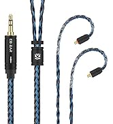 MMCX 2M Long Headphone Cable, KBEAR ST16 PLUS Earphone Cable Replacement Earphone Wire Cable,Impr...