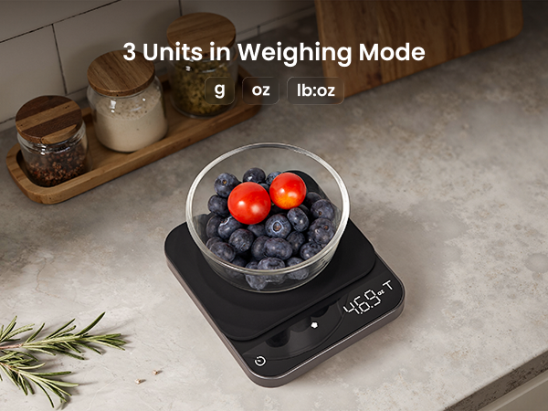 coffee espresso cale with timer rechargeable pour over coffee bean weihgt scales