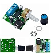 WWZMDiB 3Pcs New Version LM386 Audio Amplifier Module DC 3-12V Adjustable Power Amplifier Board S...