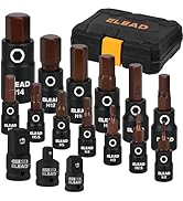 16-Piece Metric Hex Bit Socket Set - Premium S2 Steel 2mm-14mm Allen Socket Set with Socket Adapt...