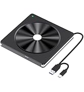 Aumdie External CD/DVD Drive for Laptop, USB 3.0 CD DVD +/-RW Burner CD ROM External DVD Drive CD...