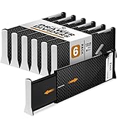 RAPTUROUS Deep Drawer Divider - 6 Inches High, Expands from 13.5-22 Inch, Adjustable Tall Divider...