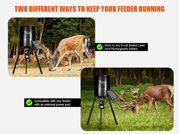 deer feeder solar panel