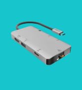 EZQuest USB C Hub - 8 in 1 USB C Docking Station with HDMI 4k 30Hz - USB-C Hub Includes Ethernet ...
