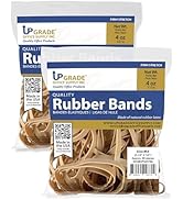 Upgrade Office Supply Rubber Bands, Size 64 (3-1/2 x 1/4), 80 Bands, 1/4 lb, 2-Pack, USA