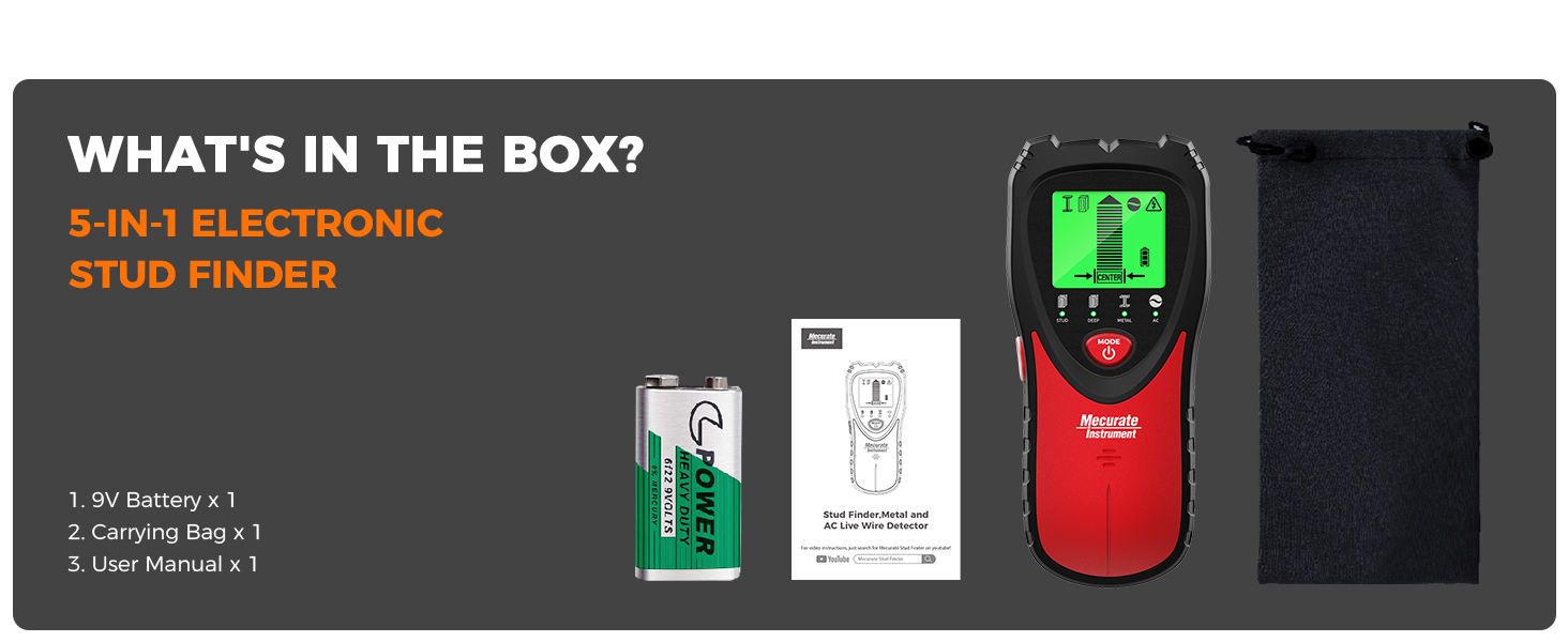 stud finder with electric wire finder