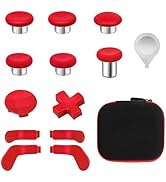 Accessories for Xbox One Elite Series 2 Controller(Model 1797), Metal Thumbsticks Paddles Joystic...